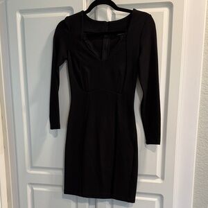 French Connection Black Long Sleeve Dress